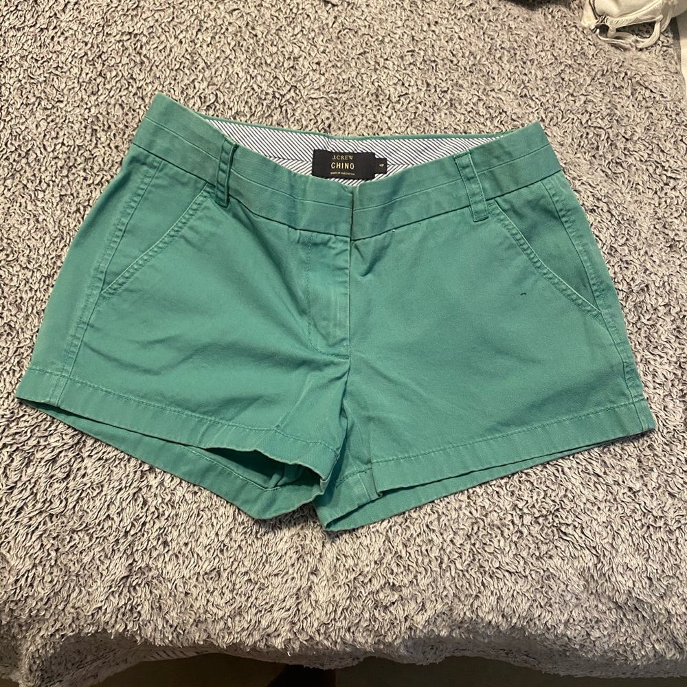 J Crew Chino Shorts Green